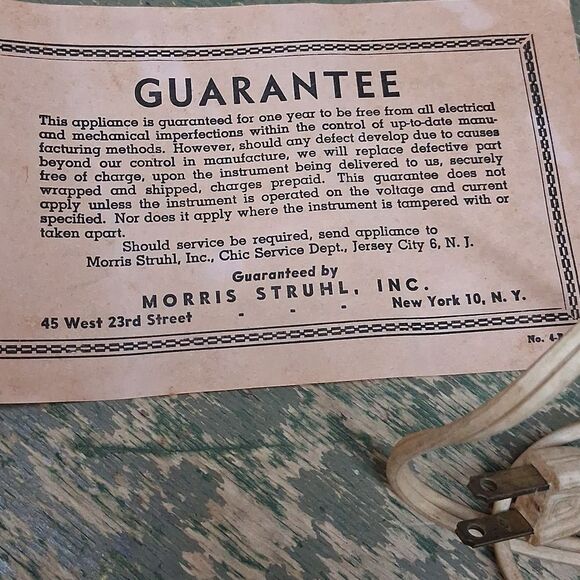 Vintage Blue Beauti-Aire Hair Dryer from the 50's made by Morris Struhl - Picture 2 of 8